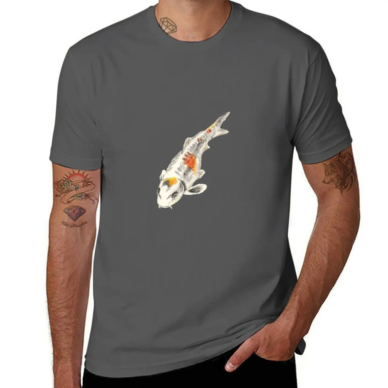 

Koi Carp (watercolour) T-Shirt Fashion Simple Casual Tee Shirt
