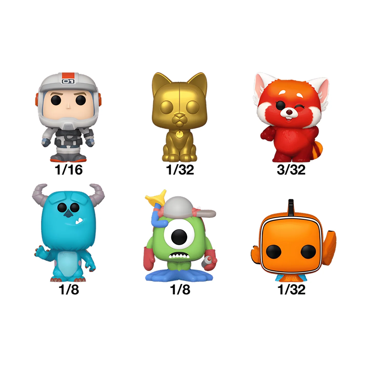 Pixar Funko Pop Animation et dessins animés Mystère Bitty Pop! Figurines périphériques de la série Pixar, boîte aveugle, jouets, ornements de collection