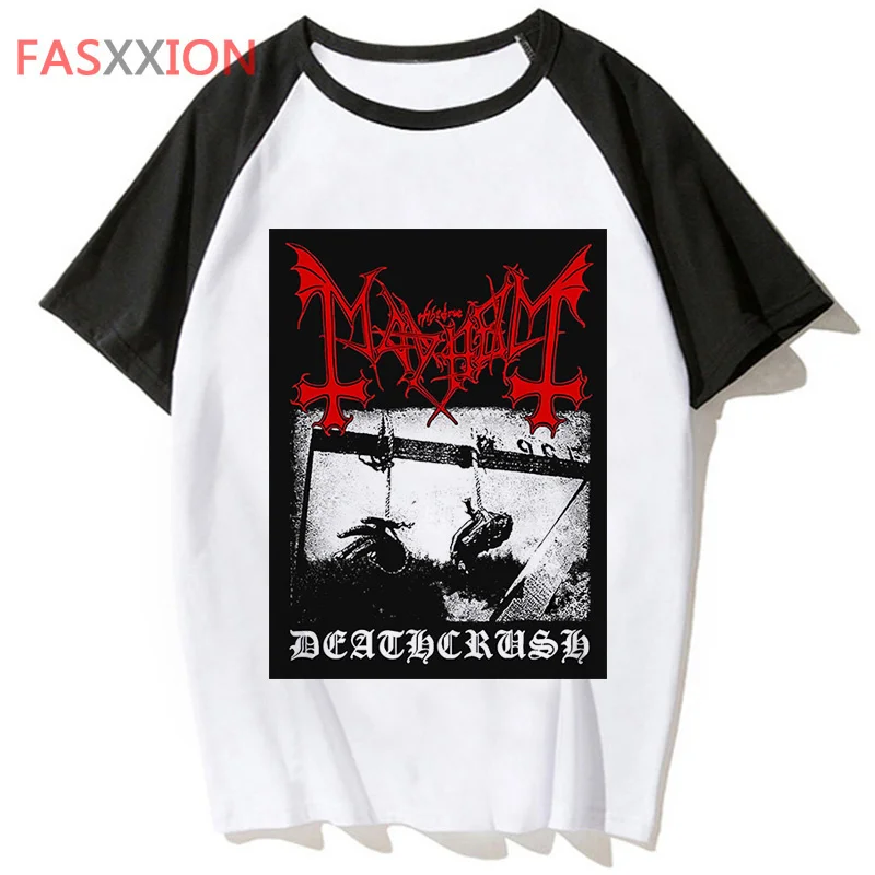 Mayhem t shirt men designer harajuku Y2K Tee boy graphic clothing