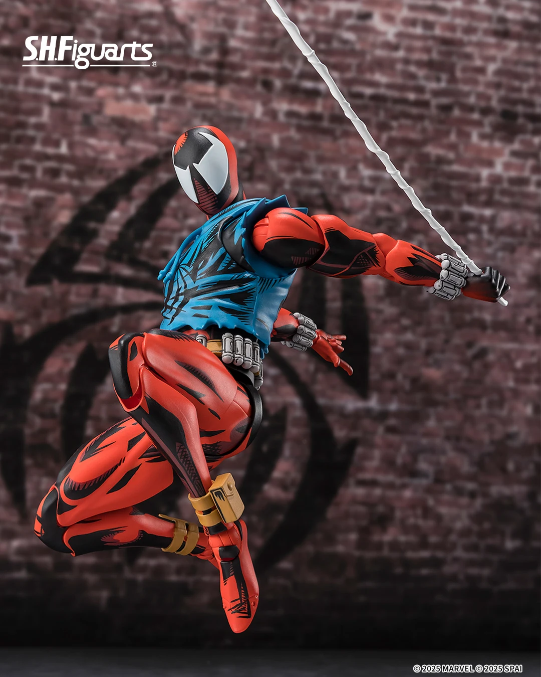 Original BANDAI Spider Man a través del Spider-Verse Anime Scarlet Spider S.H.Figuarts figura de Anime figura de acción modelo Figuarts