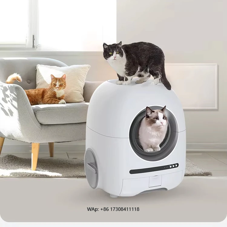 

high-quality wi-fi app control cat automatic self-cleaning cat box app control multi-cat