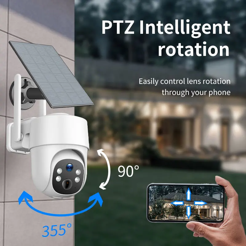 

4MP 1440P iCsee APP Solar Power 4G/WIFI IP Dome Camera Full Color AI Humanoid Detection Home Security CCTV Baby Monitor