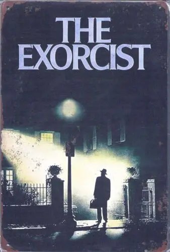 The Exorcist - Original artwork reproduction Horror Movie Tin Metal Sign