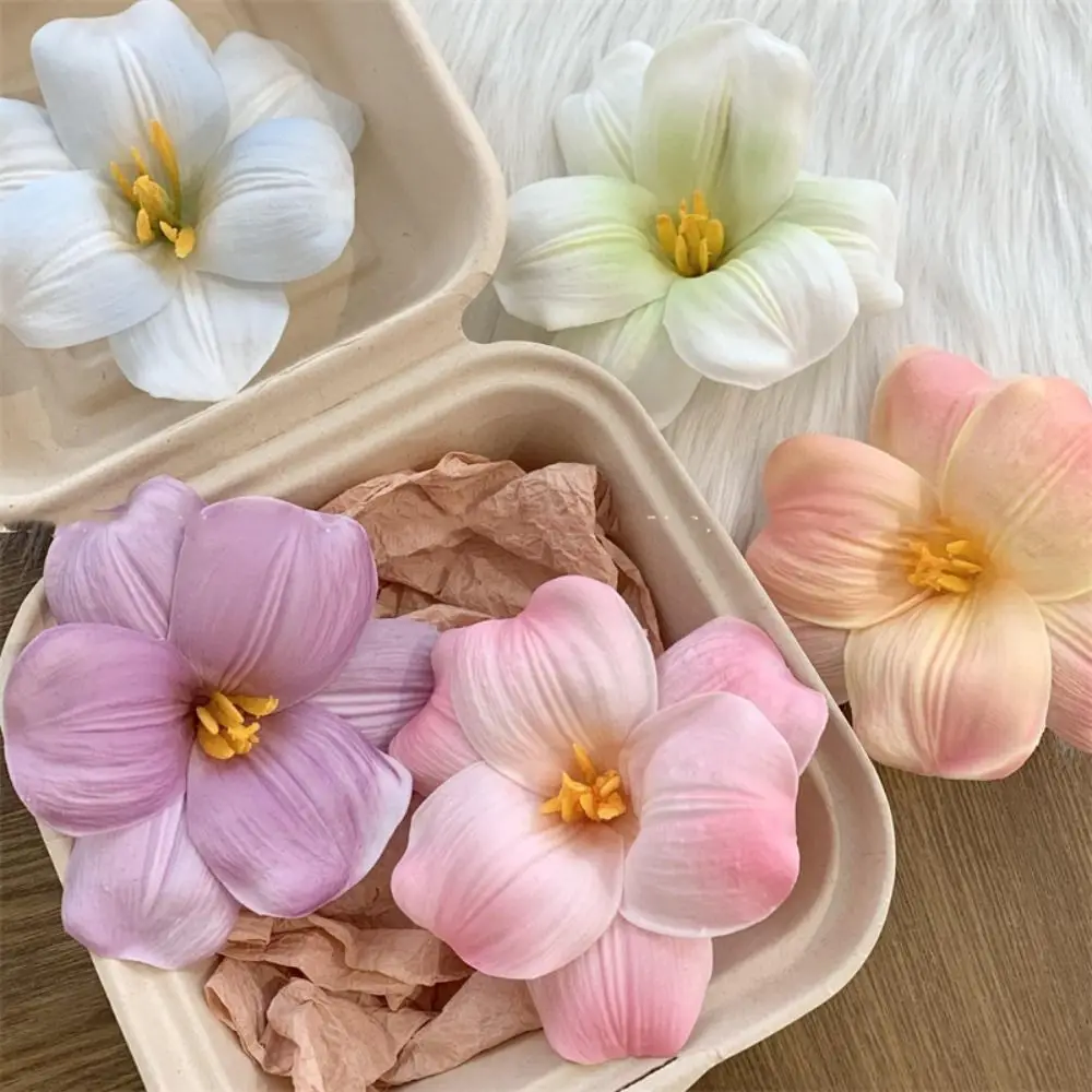 Simple Cloth Simulation Flower Hair Clip Korean Style Seaside Vacation Headwear Tulip Flower Hairpin Headdress Barrettes Girl