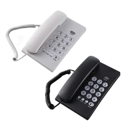 Corded Landline Telephone Desk House Phone with Large Buttons Home Phone Corded Telephone for Home Office Hotel Bathroom