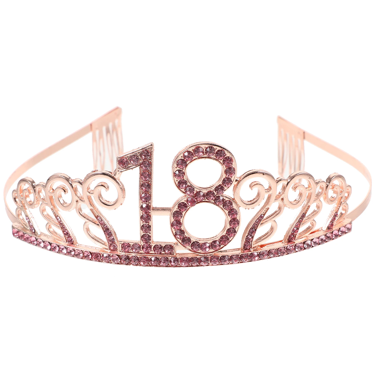 

Headband Crown Comb Birthday Tiara Rhinestone Headbands Princess Crystal Queen Woman