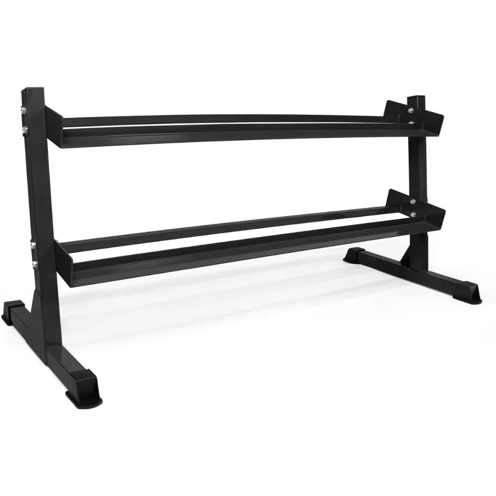 Rak Dumbbell Heavy-Duty Athletic Supply, Rak Beban untuk Gym Rumahan, Penyangga Beban, Tersedia Ukuran untuk Penyimpanan 5-50LB