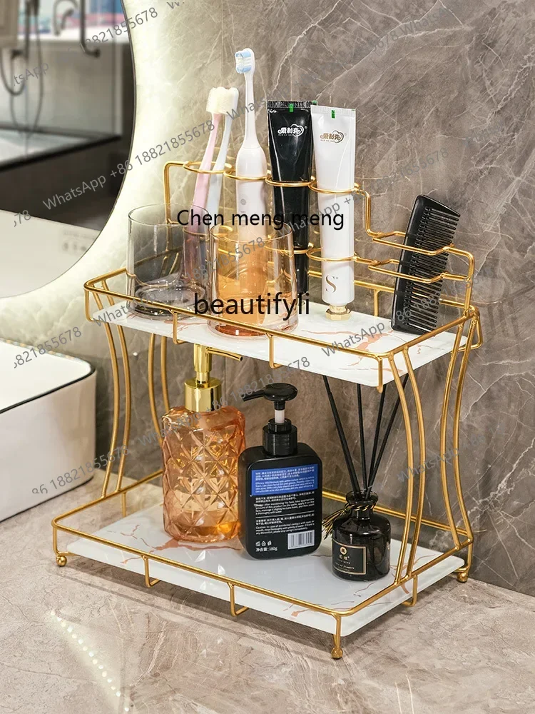 cn8350 LHY zq  Bathroom Storage Rack Bathroom Washing and Washing Vanity Storage Rack Toilet Affordable Luxury Style Toothbrush