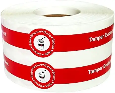 

500 шт., безопасные и безопасные уплотнители с защитой от несанкционированного доступа, наклейки 1*9 дюймов, наклейки для доставки пищевых продуктов, запечатанные на свежесть, напитки, пищевые наклейки