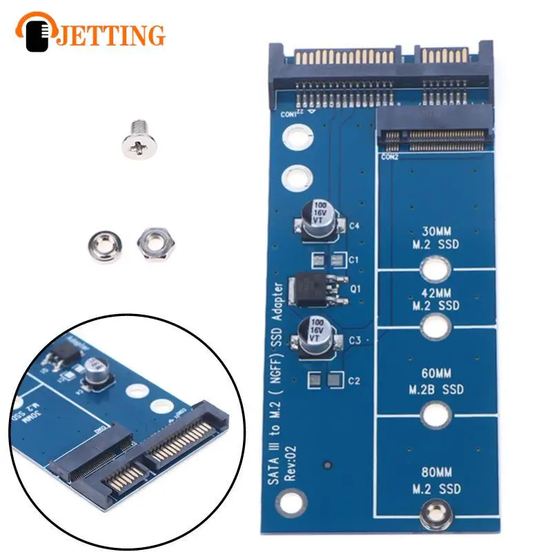 Add On Card NGFF M.2 Adapter M2 SATA3 Raiser M.2 To SATA Adapter SSD M2 To SATA Expansion Card B Key Suppor 30/42/60/80mm