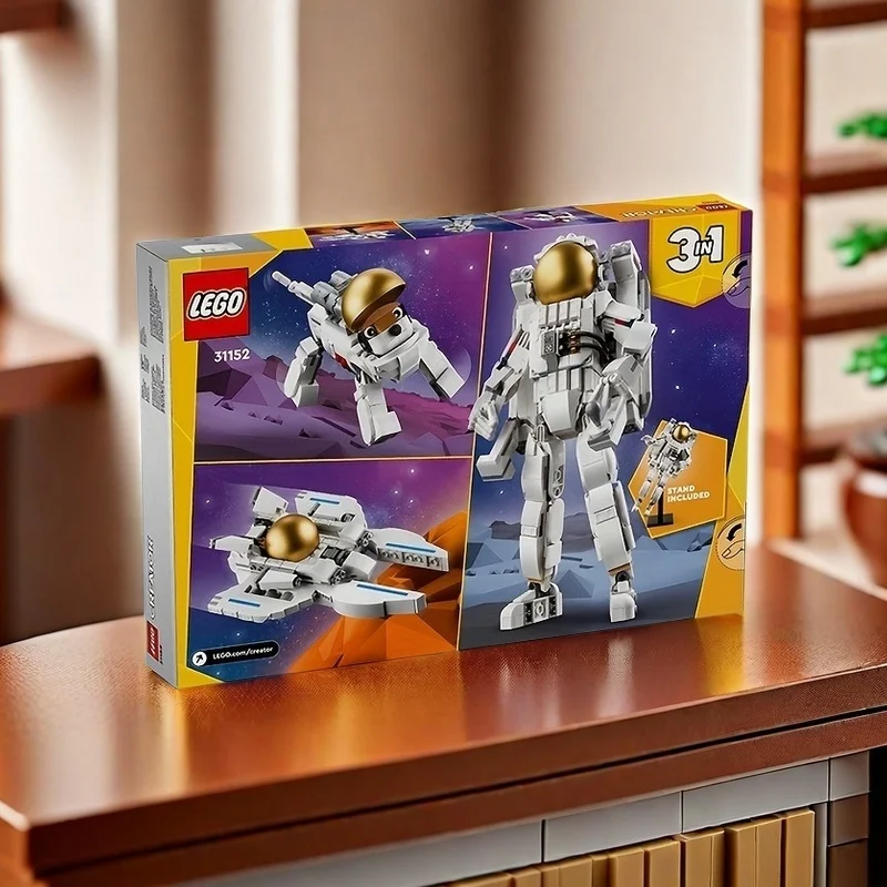 31152 LEGO Creator 3 in 1 Space Astronaut Toy, Building Set Transforms from Astronaut Figure to Space Dog to Viper Jet