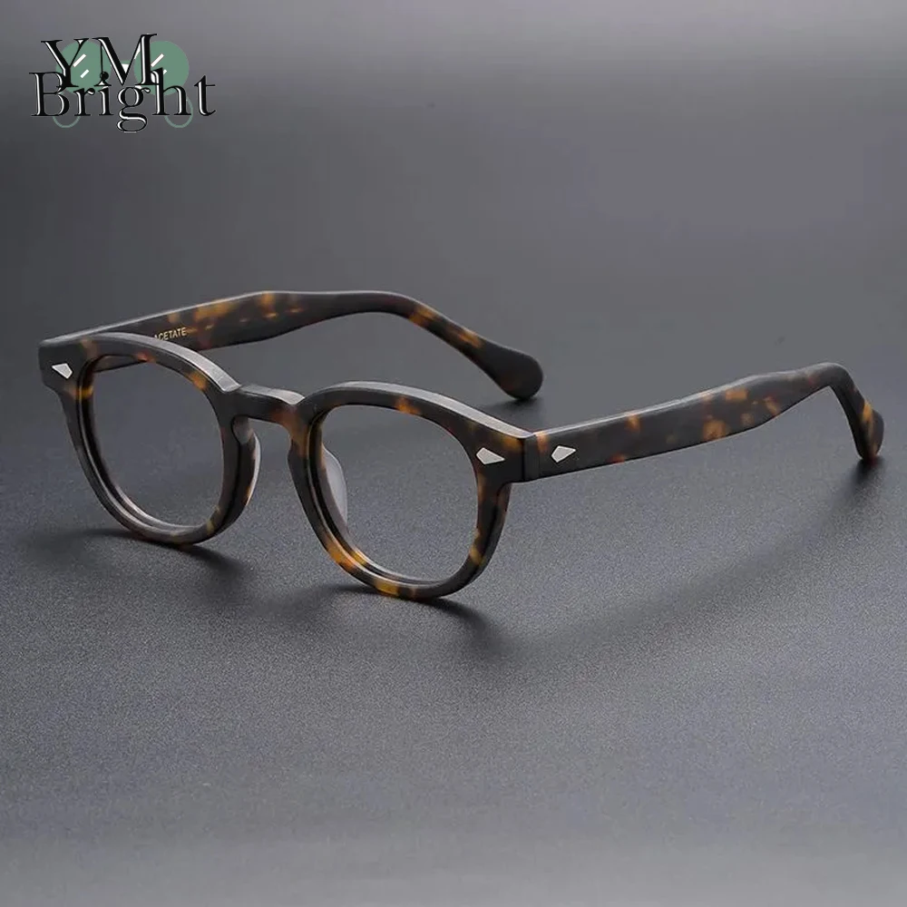 

High-Quality Acetate Prescription Glasses Frame Unisex Square Eyeglass Frame for Myopia Can Be Customized with Prescription