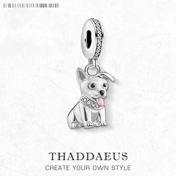 New Charm Pendant Corgi Dog 925 Sterling Silver Fashion Jewelry For Woman Cute Gift
