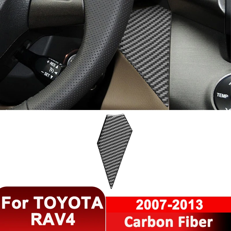 

For TOYOTA RAV4 2007-2013 Carbon Fiber Car Driver‘s Panel Trim Cover Decorative Sticker Interior Accessories