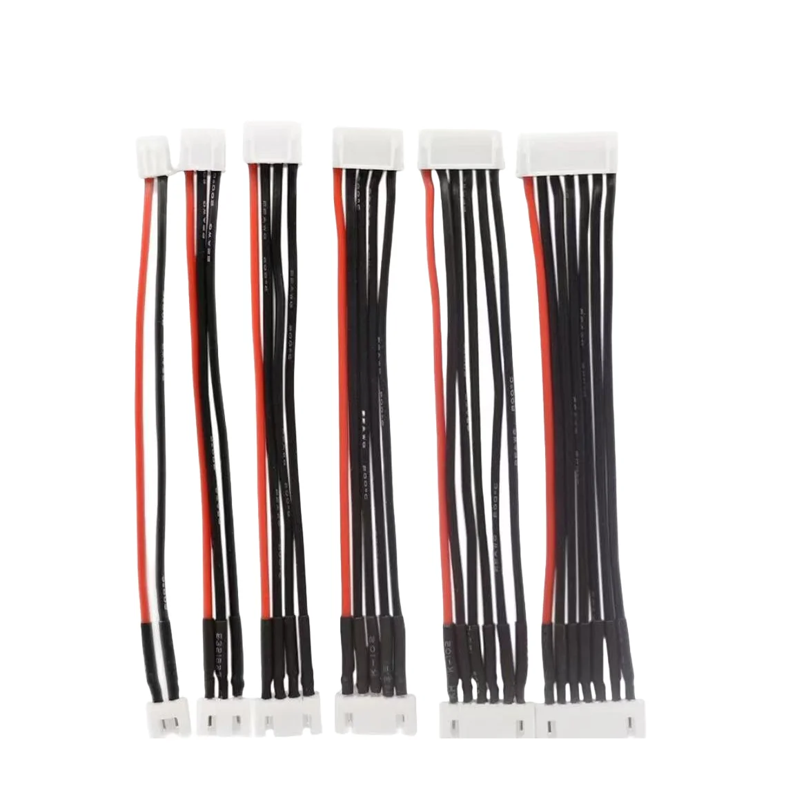 5pcs/lot 1S 2S 2S 4S 5S 6S 7S 8S 20cm Battery balance charging extension cable XH2.54mm male to female balancer connection cable