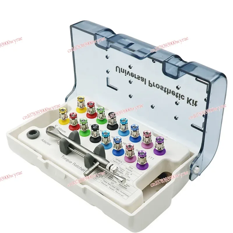 

Tooth Implant Fixture Screw Drivers Universal Torque Wrench Prosthetic Kit