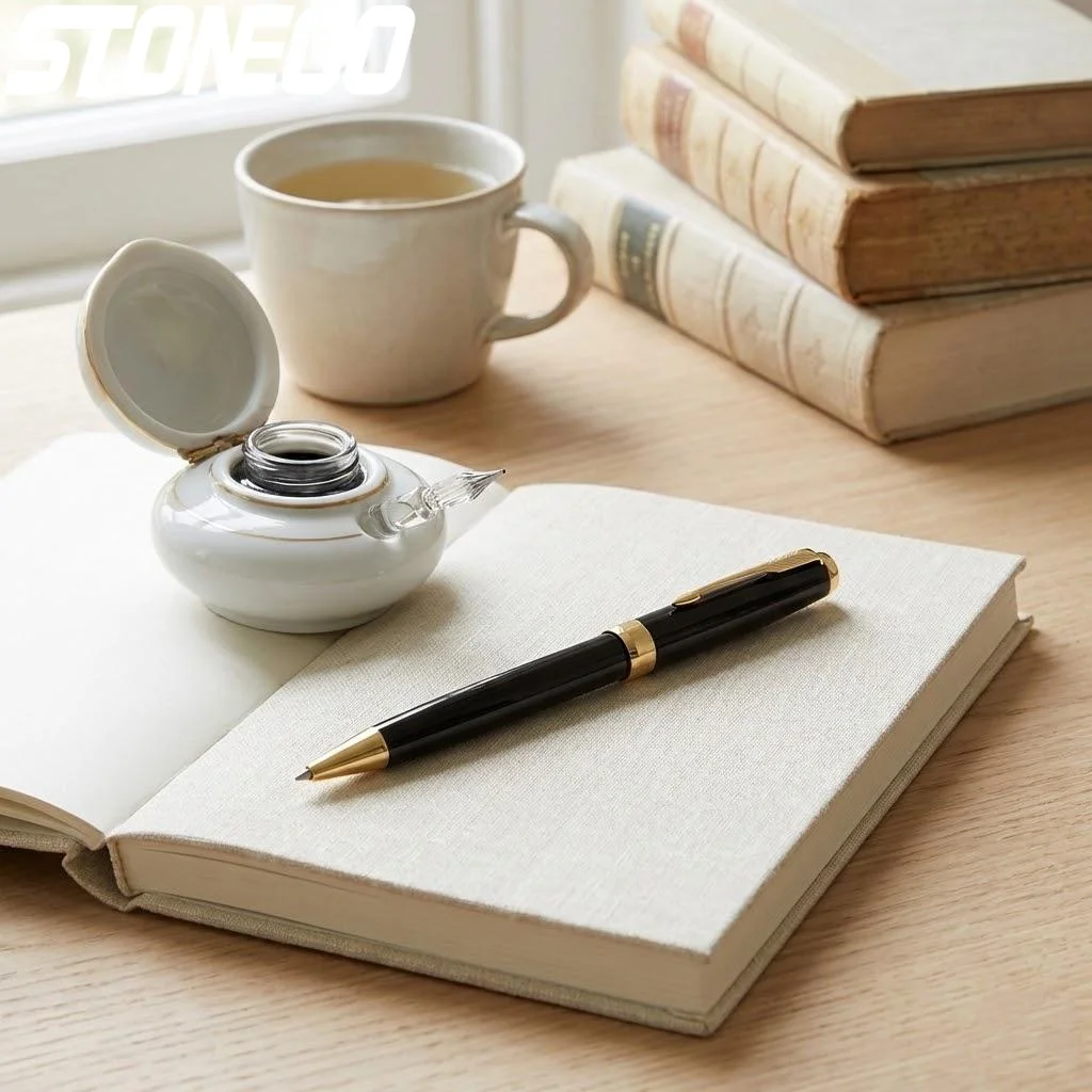 

Metal Ballpoint Pen Black Ink Medium Point 1.0mm Smooth Writing Retractable Business Signature Pen Office School Supplies