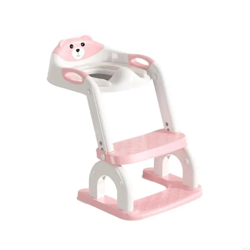 M89C Nonslip Potty Step Stool For Toddler Adjustable Height Water Resistant Design