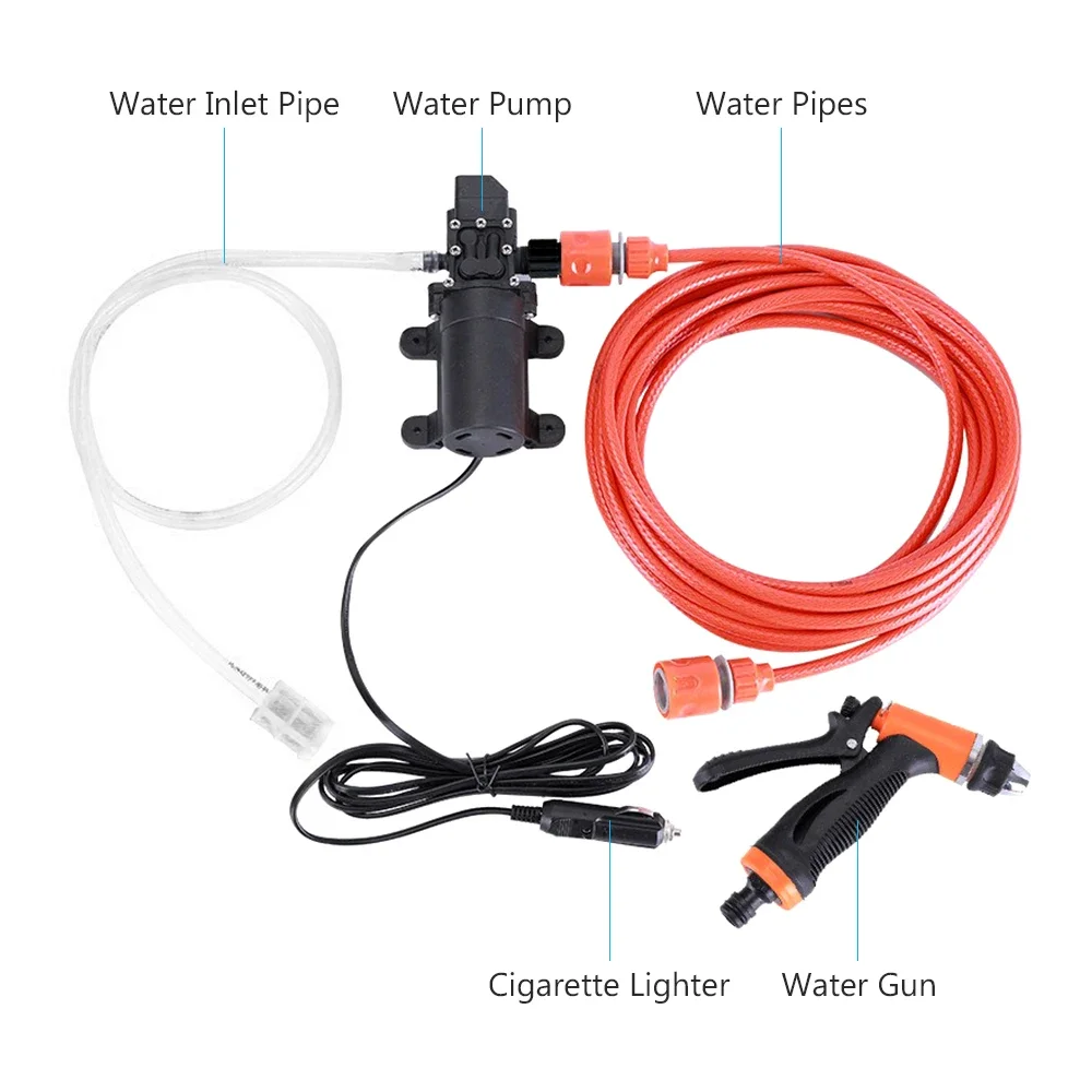 

Washer Gun Pump 12V Car Wash Car High Pressure Cleaner Car Care Portable Washing Machine Electric Cleaning Auto Device