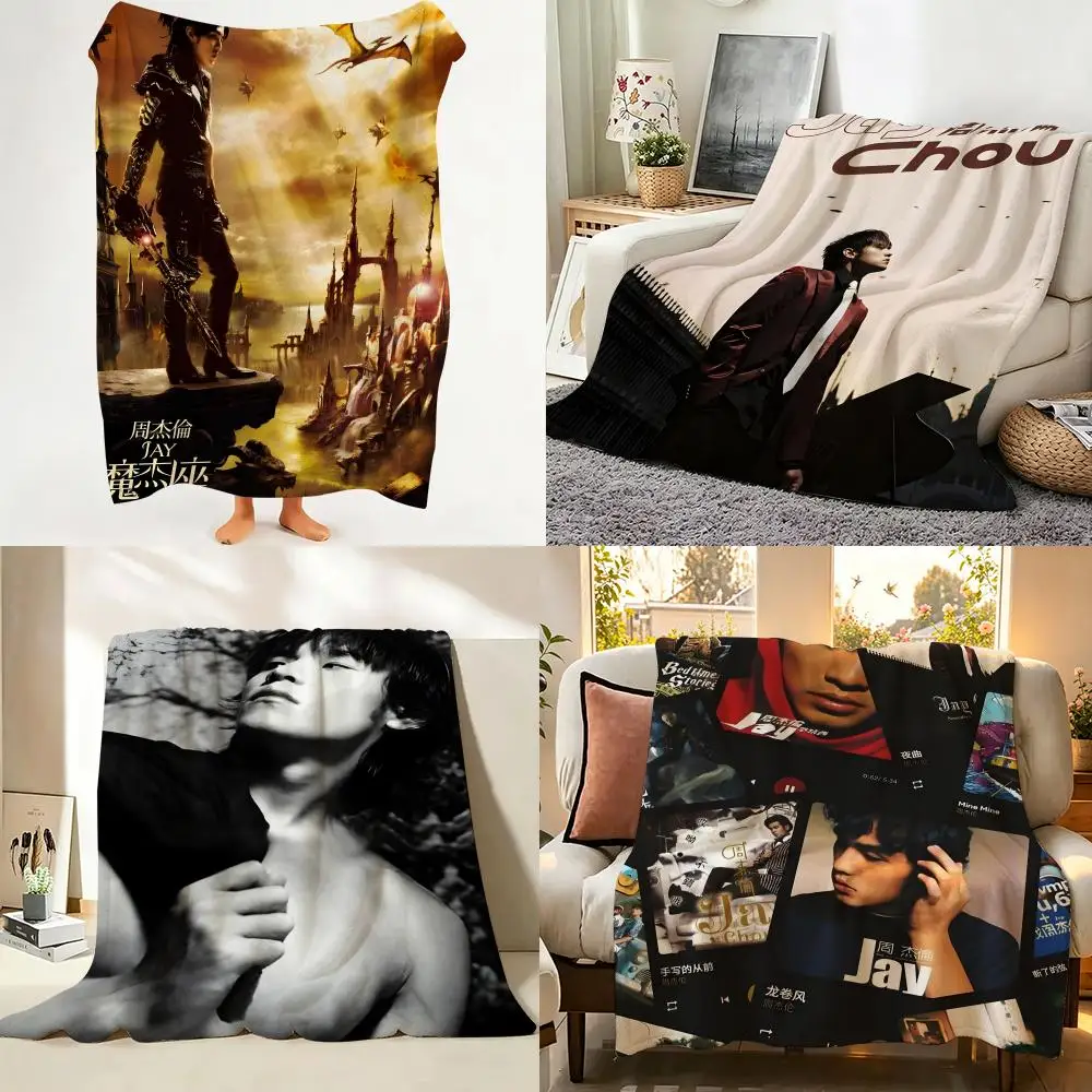 Celebrity J-Jay C-Chou Throw Flannel Throw Blanket Suitable for Sofa、Living Room、Bedroom