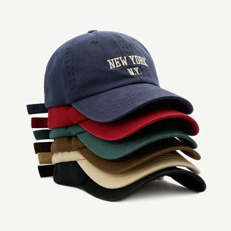 Unisex Fashion New York Baseball Caps for Men Women Hip Hop Letter Embroidery Snapback Cap Soft Top Streetwear Sun Dad Hats