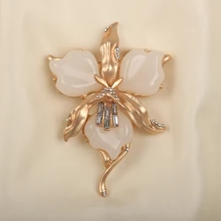 Vintage Broccoli Brooch Exaggerated Antique Style Glass Light Luxury Retro Floral Letter  Solid Men/Women's Clothing Accessories