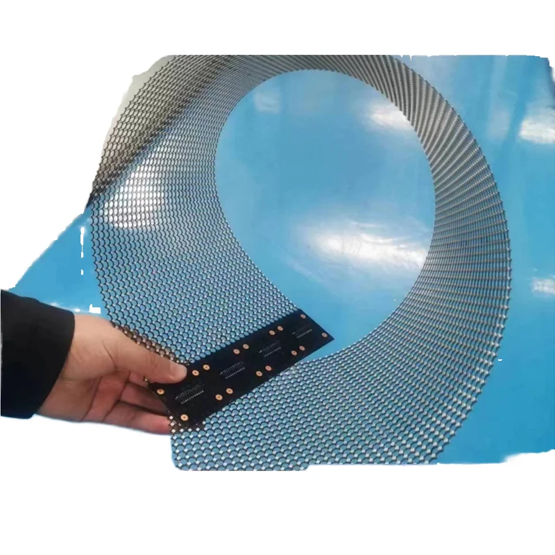 IP65 Rated LED Transparent Screen 3D Holographic Billboard Indoor Plastic Material Sticky Ice Screen 1 Year Warranty