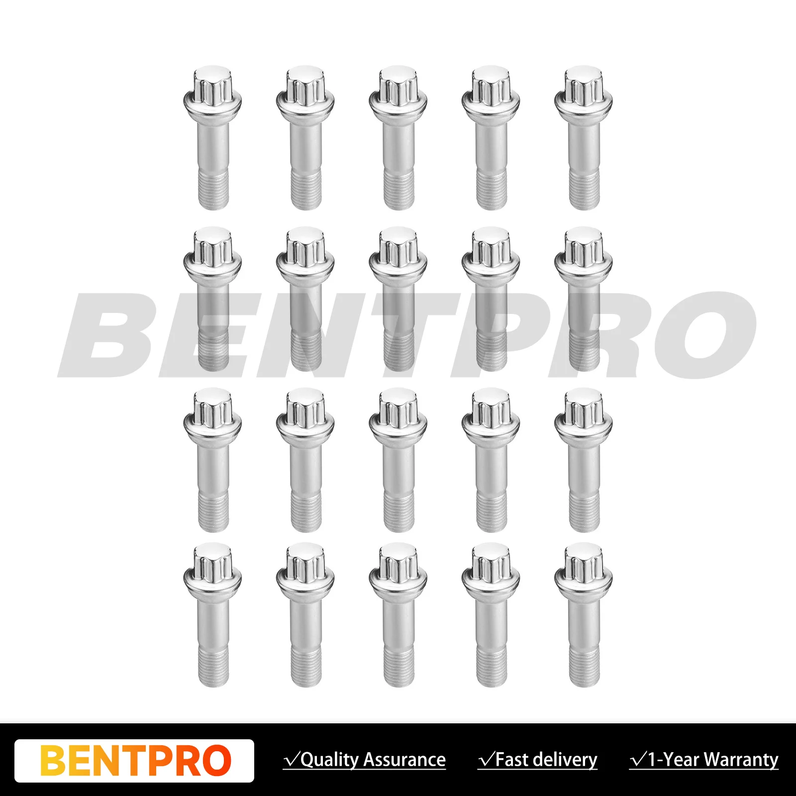 

20pcs Wheel Lug Bolts Nuts 0009905407 For Benz C217 S400 S450 W221 W222 S65 AMG 0009905407