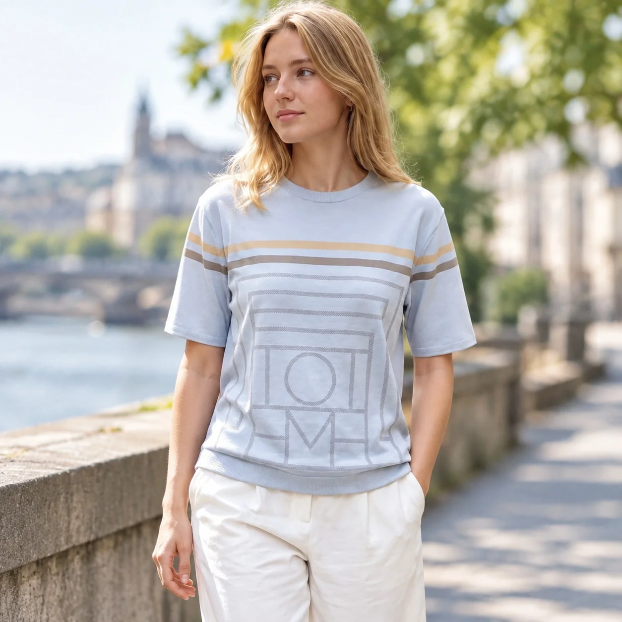 Short Sleeve Printed Tops Regular Length Commuter Chic with Round Neck Spring T Shirt Casual Travel Top Daily Camping for Women