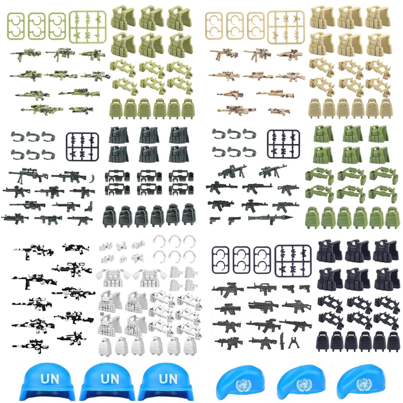 City SWAT Ghost Commando Figures Special Forces Building Blocks Modern Army Soldier Police Military Weapon Bricks Toys For kids