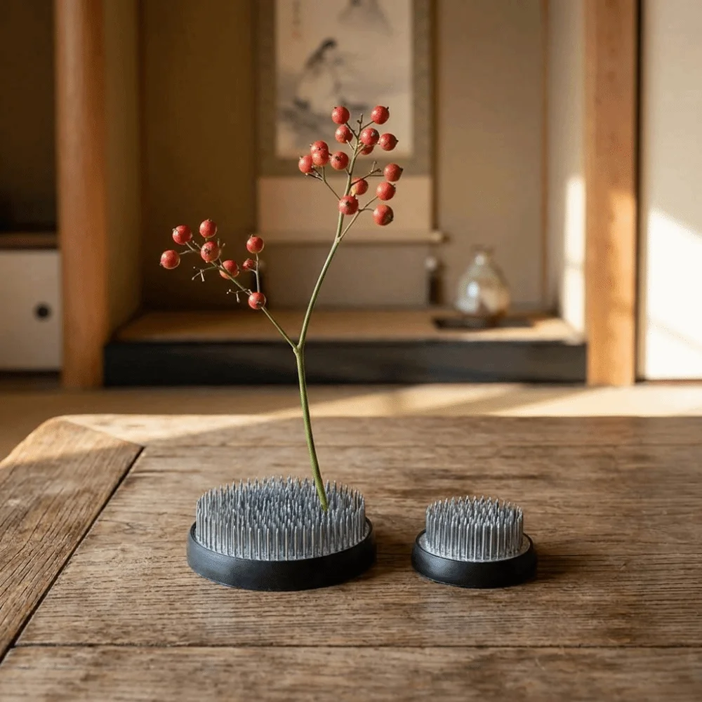 Stainless Steel Flower Arranging Device Metal Pin Holder Multi-Size Ikebana Flower Frog Stand Rust-Proof Flower Fixing Tools
