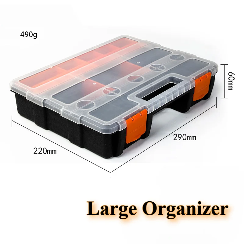 Nut and Bolt Organizer Compartment Screw Organizer Small Part Storage Container Detachable Plastic Tool Organizer Set