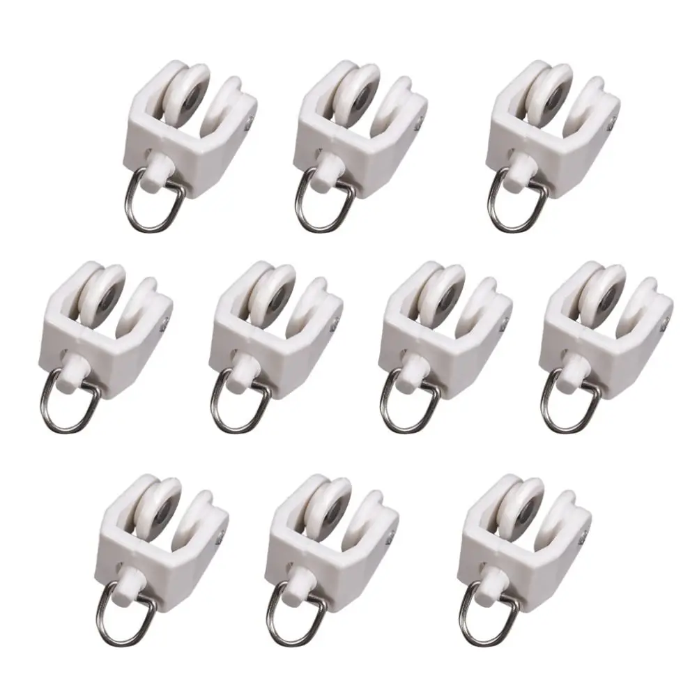 Plastic Flexible Sliding Straight Hanging Home Hardware Accessories Curtain Wheel Curtain Track Slider Drapery Hook