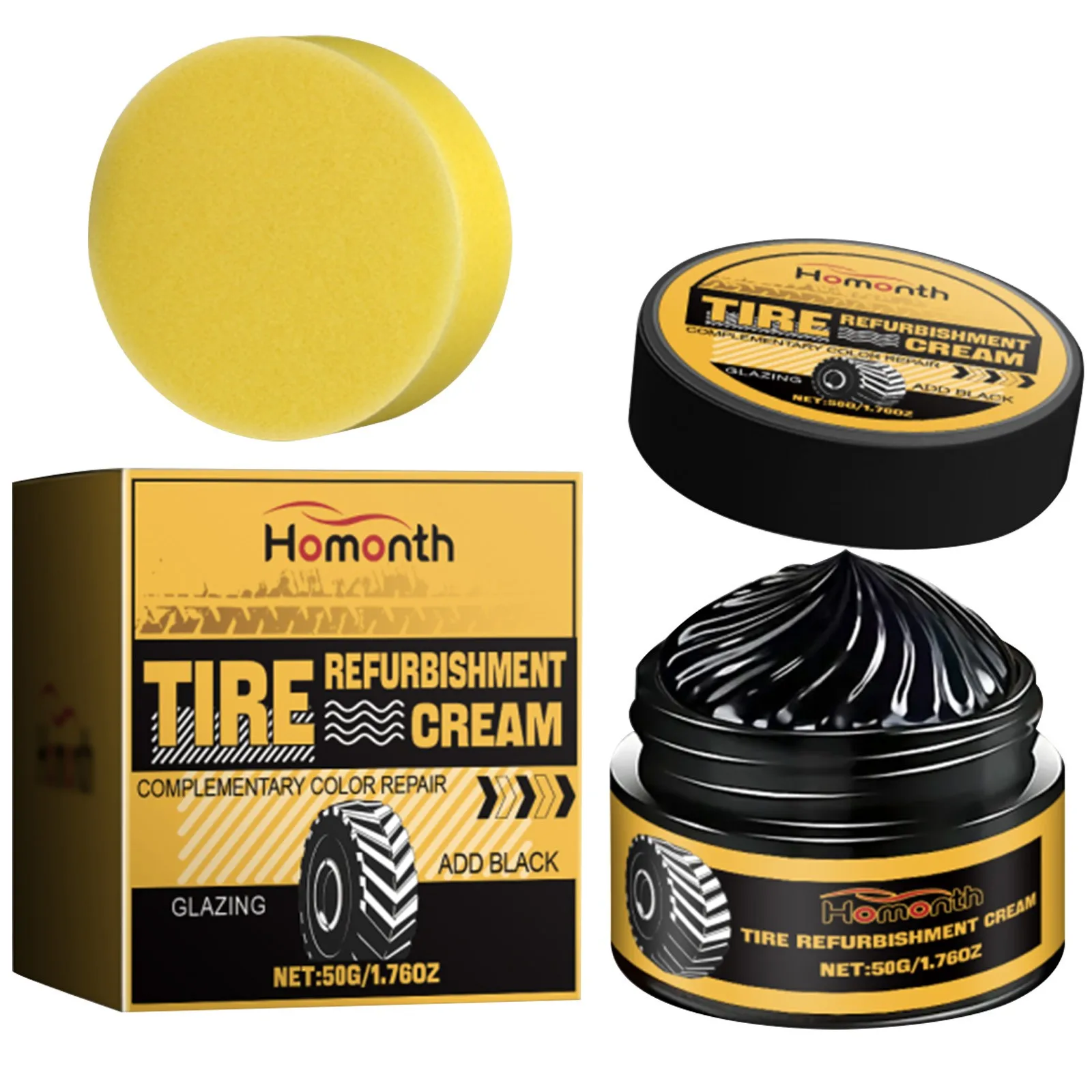 Car Tire Care Paste That Restores Color And Tire Glitter With Tire Safekeeping 100g