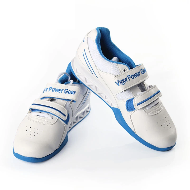 

White Color Unisex Weightlifting Shoes, Squat Shoes for Powerlifting Training Gym Shoes for Crossfit Hard Pulling Lifting