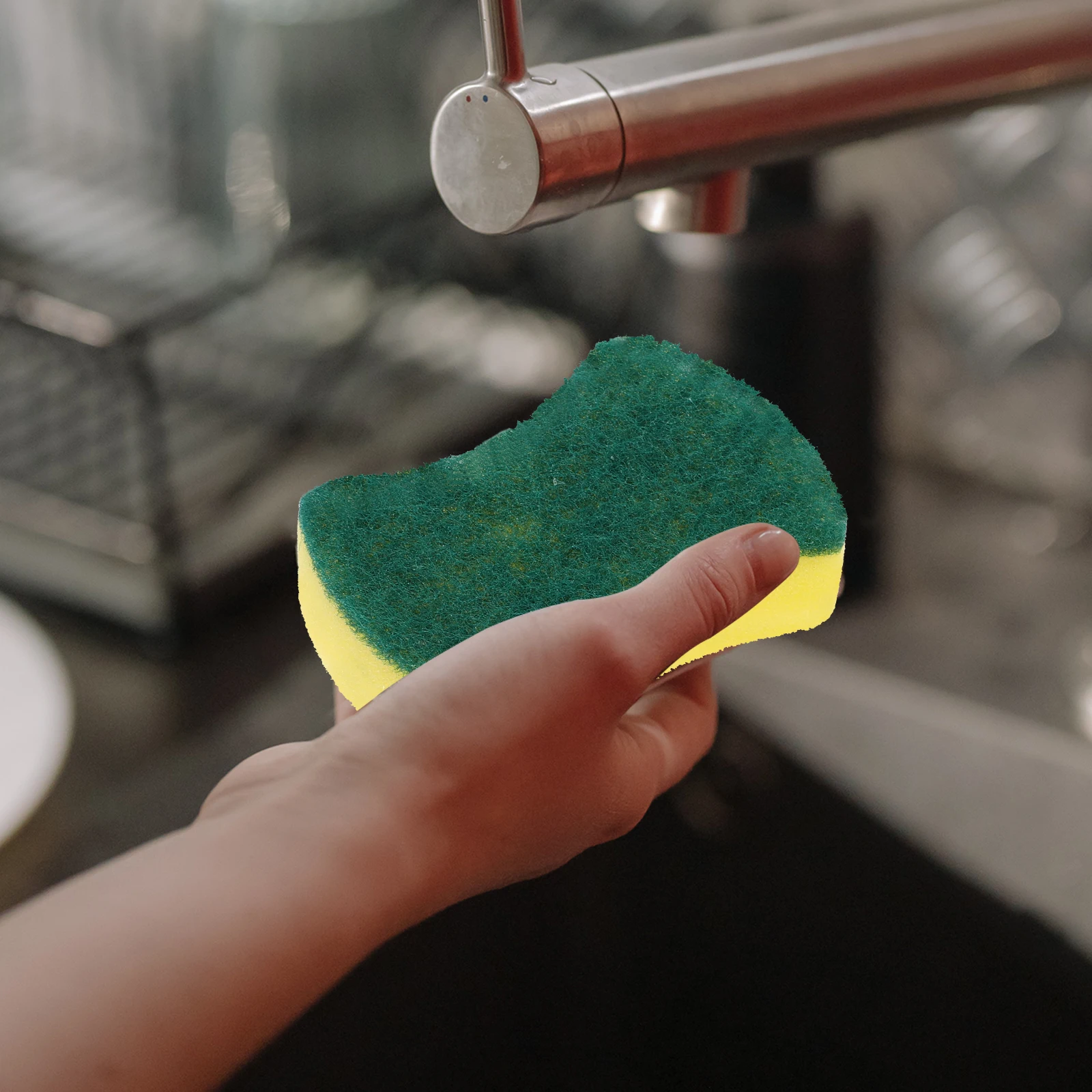 

24 Pcs Thickened Dishwashing Sponge Reusable Multi Use Cleaning Scrubber Kitchen Tools Wok Sponges Durable Fast Dry