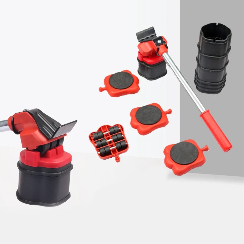 13Pcs Set di strumenti per Mover per mobili professionali sollevatore per trasporto di oggetti pesanti rullo per Mover con ruote con strumento per lo spostamento della barra della ruota