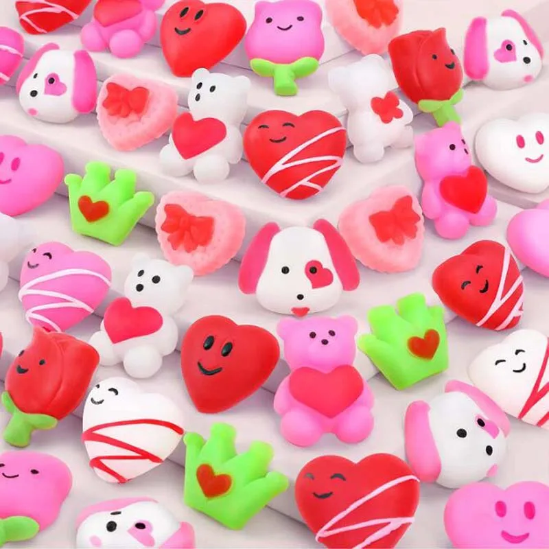 20 Sätze Valentinstag Squishy Spielzeug Squishies für Kinder Schulklasse Klassen zimmer Valentinstag Karten Geschenke Preise Party Gefälligkeiten – Detail 2
