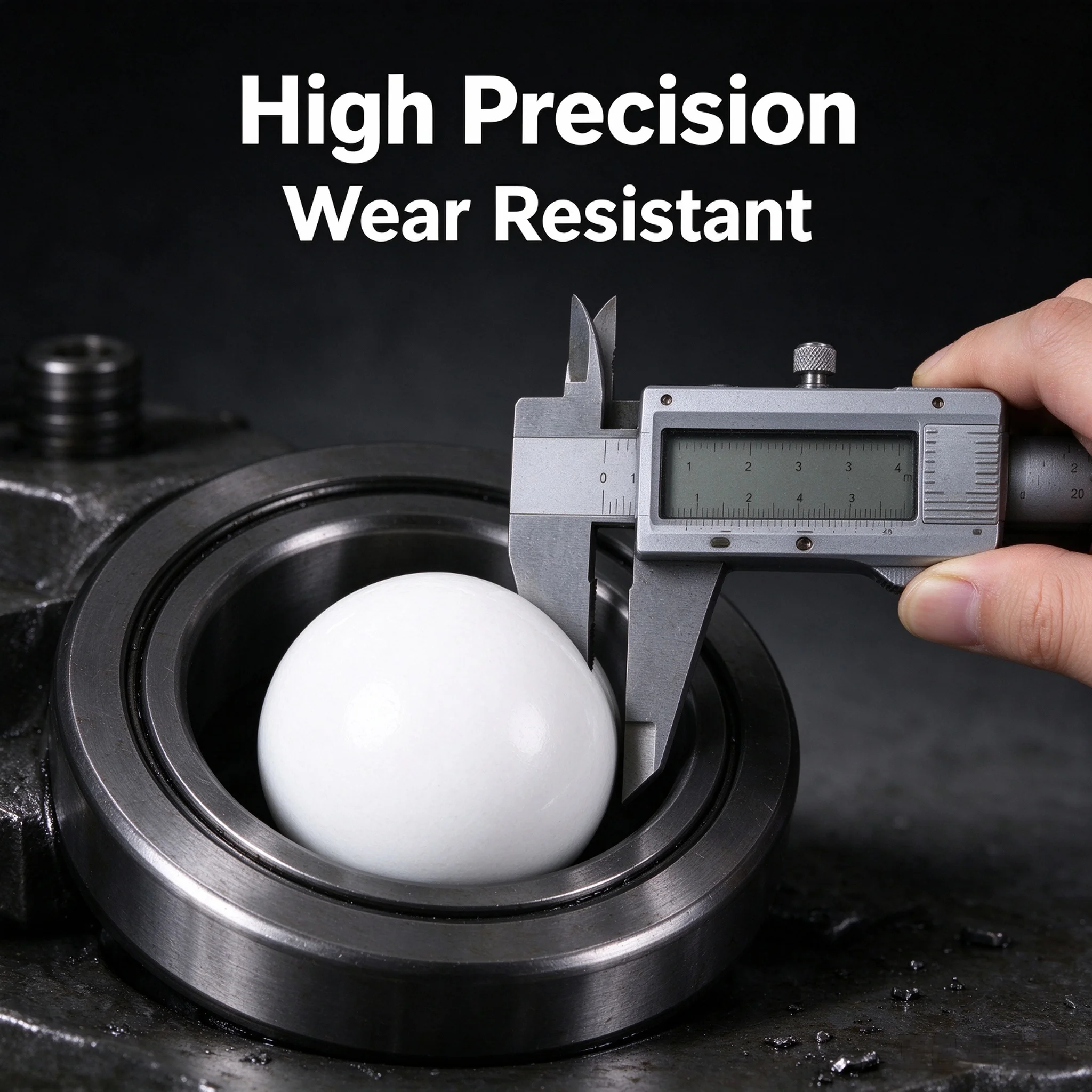 PTFE Ball Teflon F4 Polytetrafluoroethylene Sphere Diaphragm Pump Valve Ball 3mm-63mm Solid Plastic Ball Corrosion Resistant