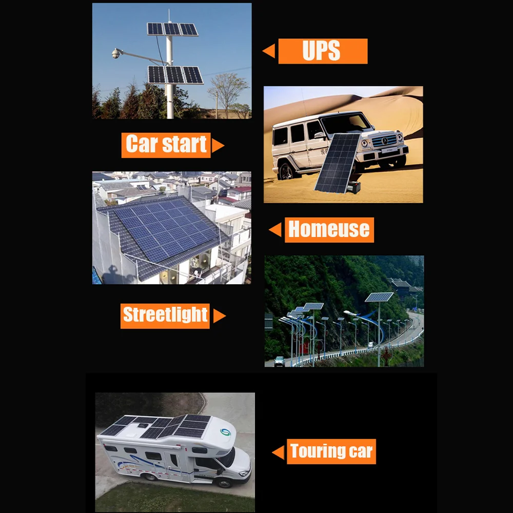 Imagem -04 - Painel Solar Semi-flexível Monocristalino Dobrável Módulo Carregador 100 w 200w 300w 400w 24v 12v 18v