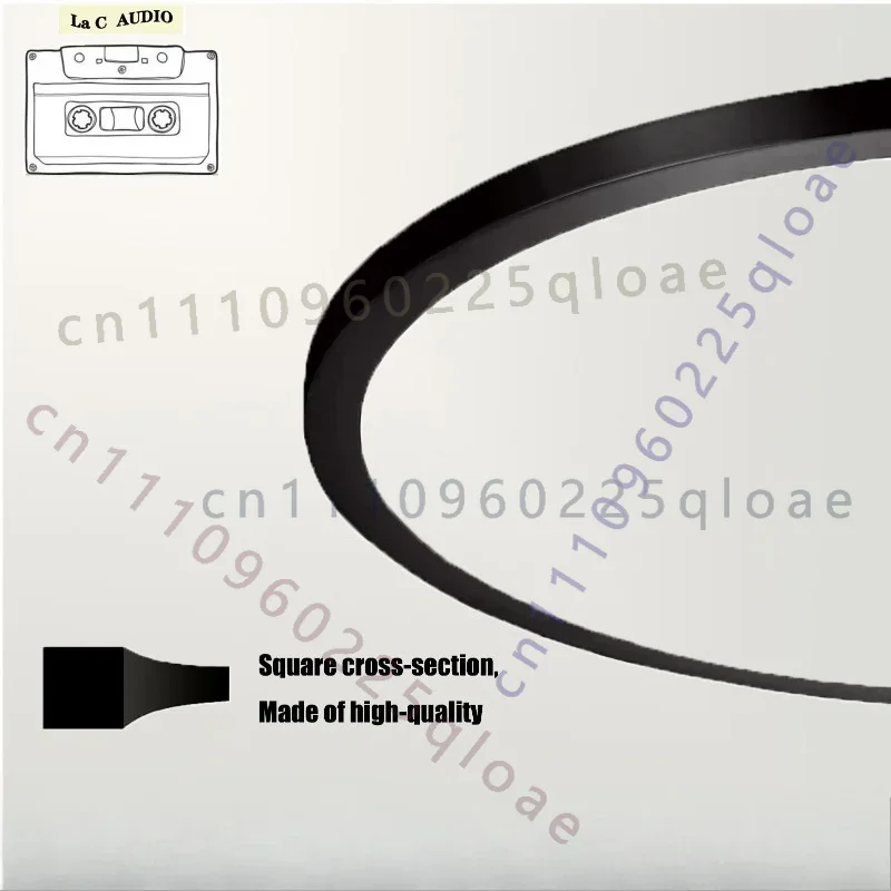FOR Sony 2PCS Wear Resistant Transmission Rubber Belts Fit TCM-100B TCM-600 Vintage Cassette Player Maintenance Replacement Part