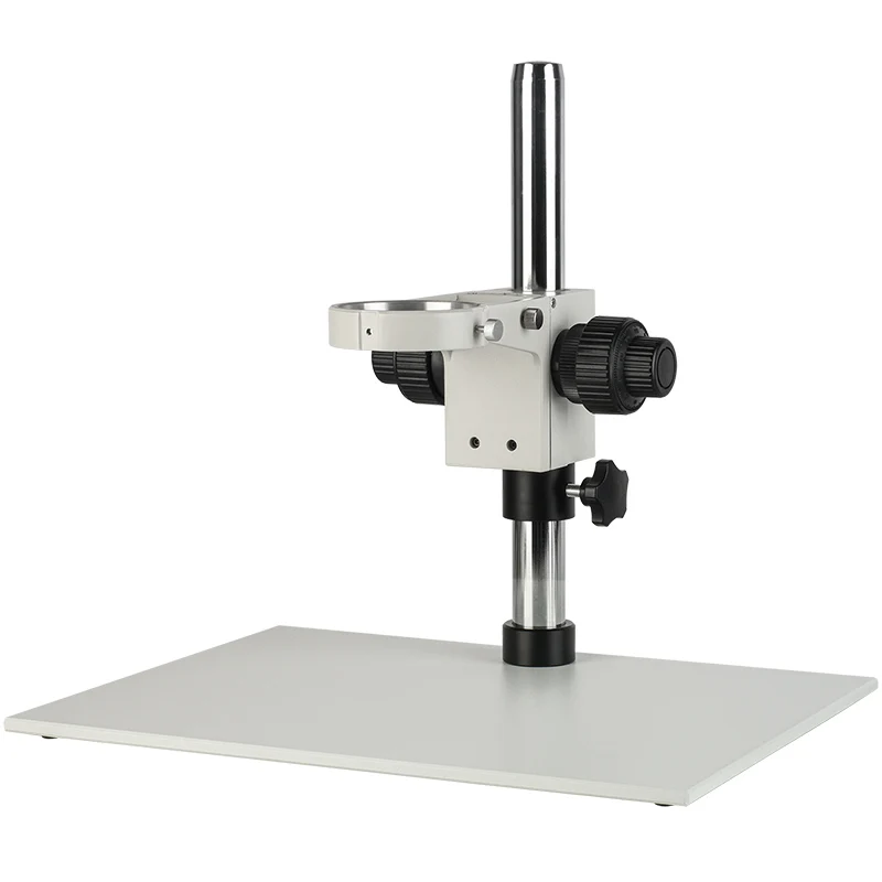 Large platform stereo microscope bracket with a lens aperture of 76mm and a precision of 0.002mm with a fine-tuning bracket