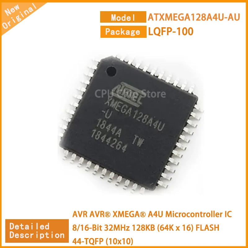 

5Pcs/Lot New Original ATXMEGA128A4U-AU ATXMEGA128A4U Microcontroller IC 8/16-Bit 32MHz 128KB (64K x 16) FLASH 44-TQFP (10x10)