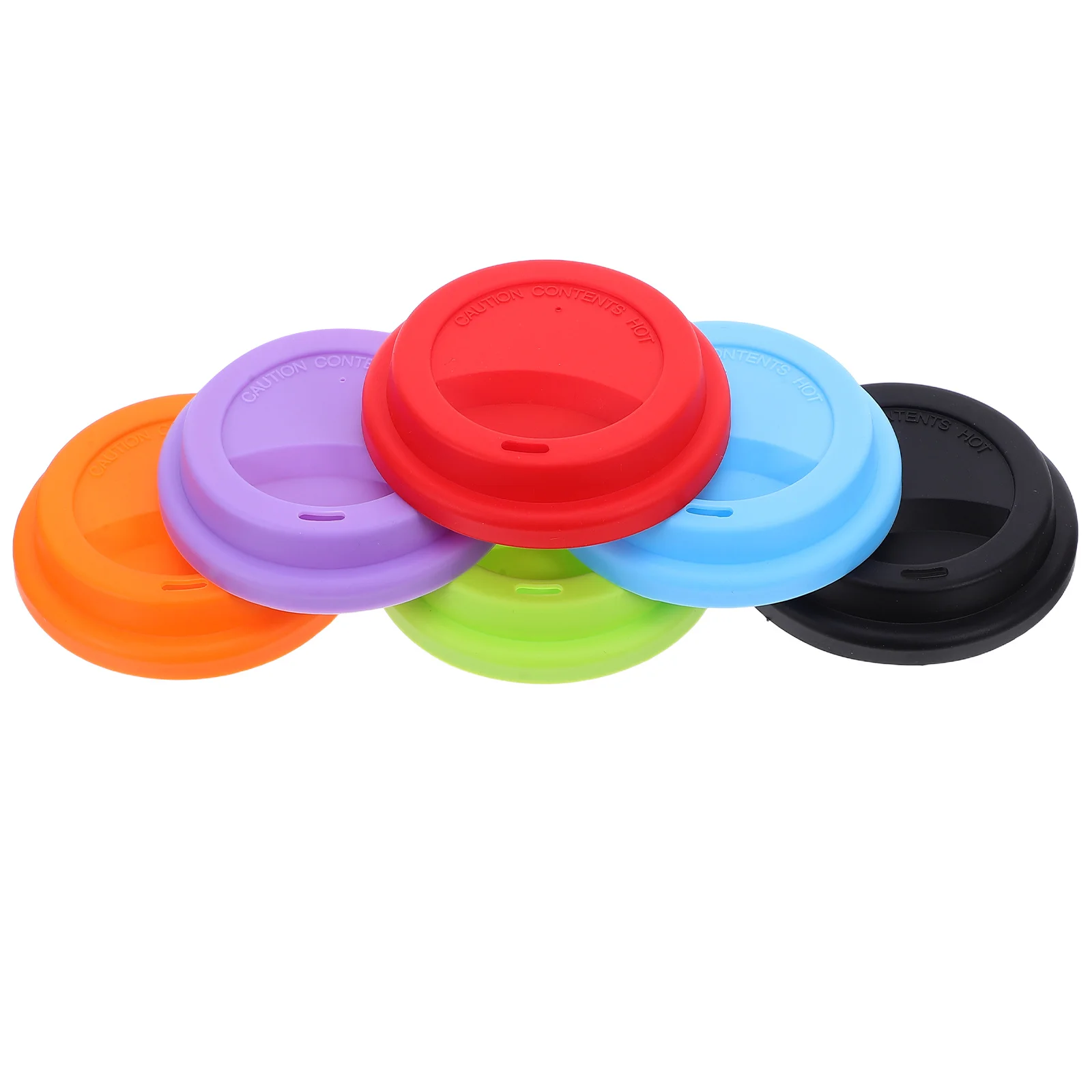 6 szt. Silikonowe Pokrywki na Kubki Pyłoszczelne Wykonane z Bezpiecznego Materiału do Kawy Herbaty Soków Napojów Silikonowa Pokrywka na Butelkę Pokrywka na Kubek