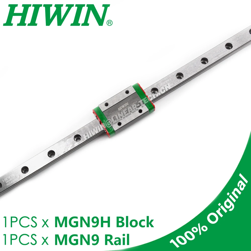 

Genuine HIWIN Alloy Steel Linear Rail MGN9 100 150 200 250 300 350 400 450 500mm MGNR9 Linear Guide MGN9H Block Carriage CNC NEW