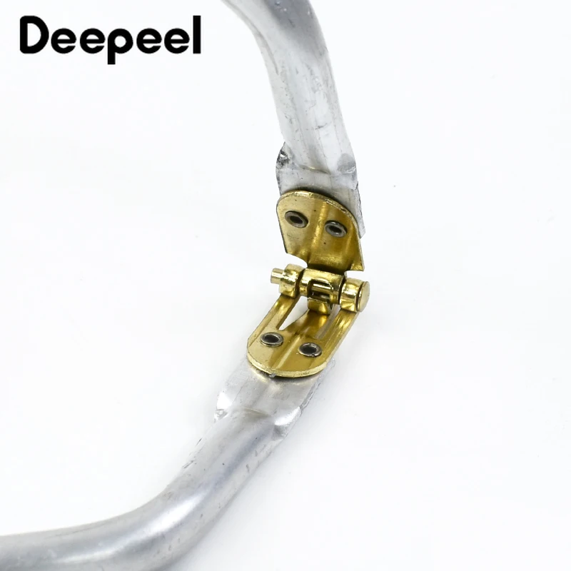 2/5Pc Deepeel 22cm Mouth Gold bag buckle Metal Purse Frame Handle Clad Aluminum Tube Handbag Kiss Clasp Hardware Accessories