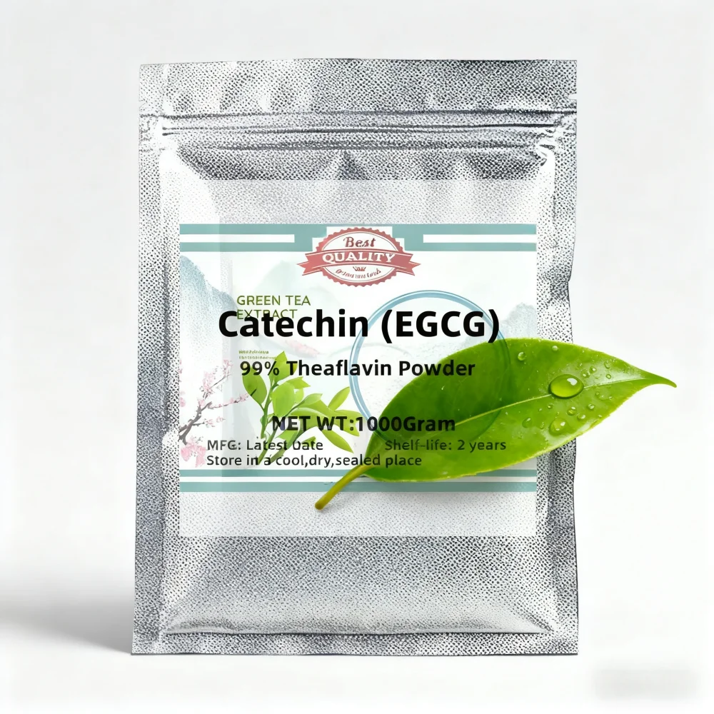 Global AliExpress manufacturers' hot selling warehouses stock green tea extract with 99% catechins to alleviate skin aging