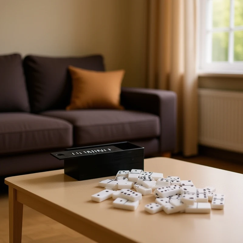 1:12 Miniature Domino Set Model; Educational Learning Toy for Creating Dollhouse Accessory.