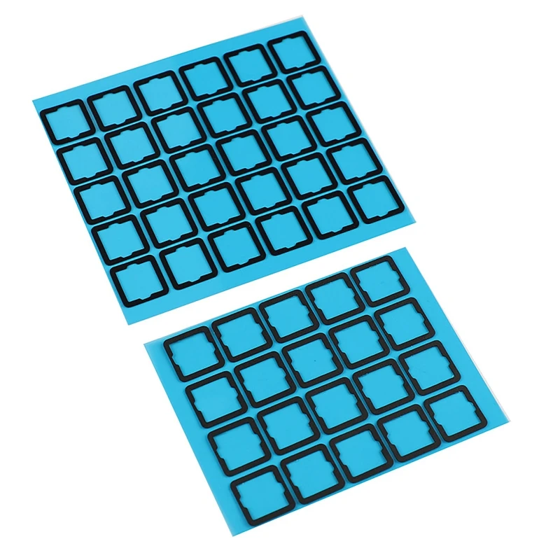 Mechanical Positioning Plate Pads and Films for Keyboard Switches