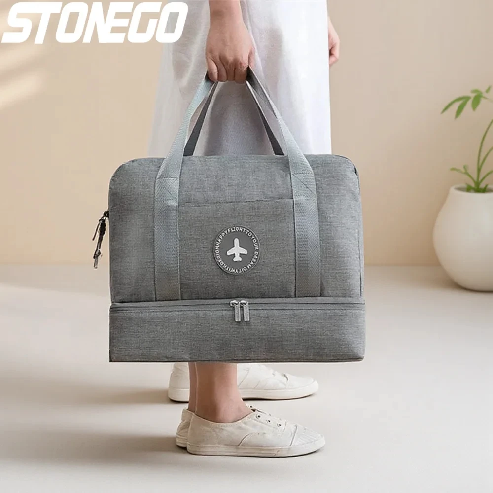 

New Waterproof Sports Gym Bag for Men and Women Wet Dry Separation Travel Duffel Bag with Water Resistant Storage Compartments